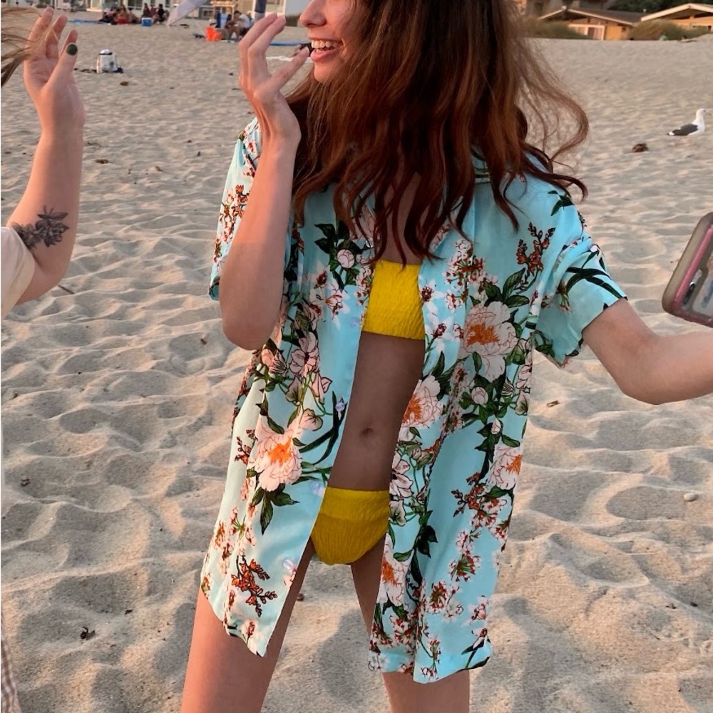 Baby Blue Hawaiian Shirt